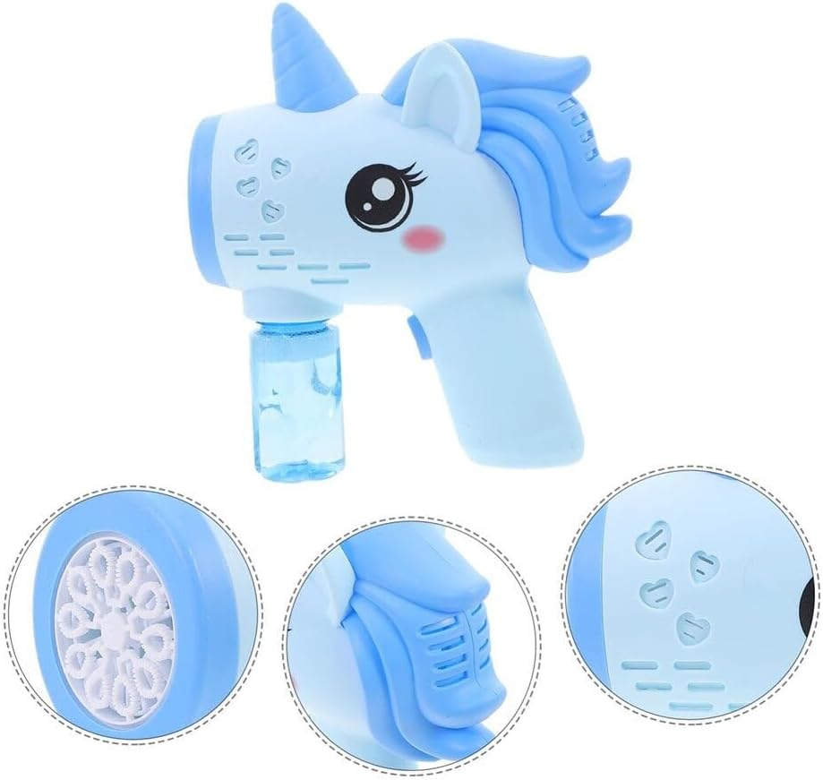 Kids Unicorn Bubble Machine Gun – Pack of 2(Blue+Pink)