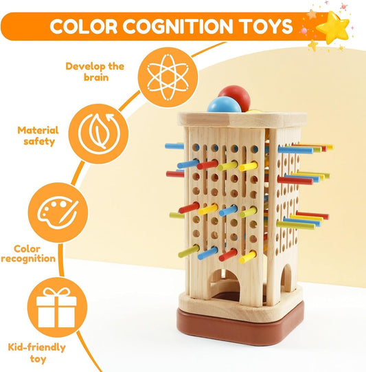 Montessori Wooden Board Game for Kids –  Fine Motor Skills & Early Education