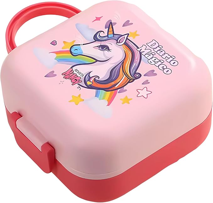 Portable Plastic Lunch Box Set –School & Office Use 1000ml
