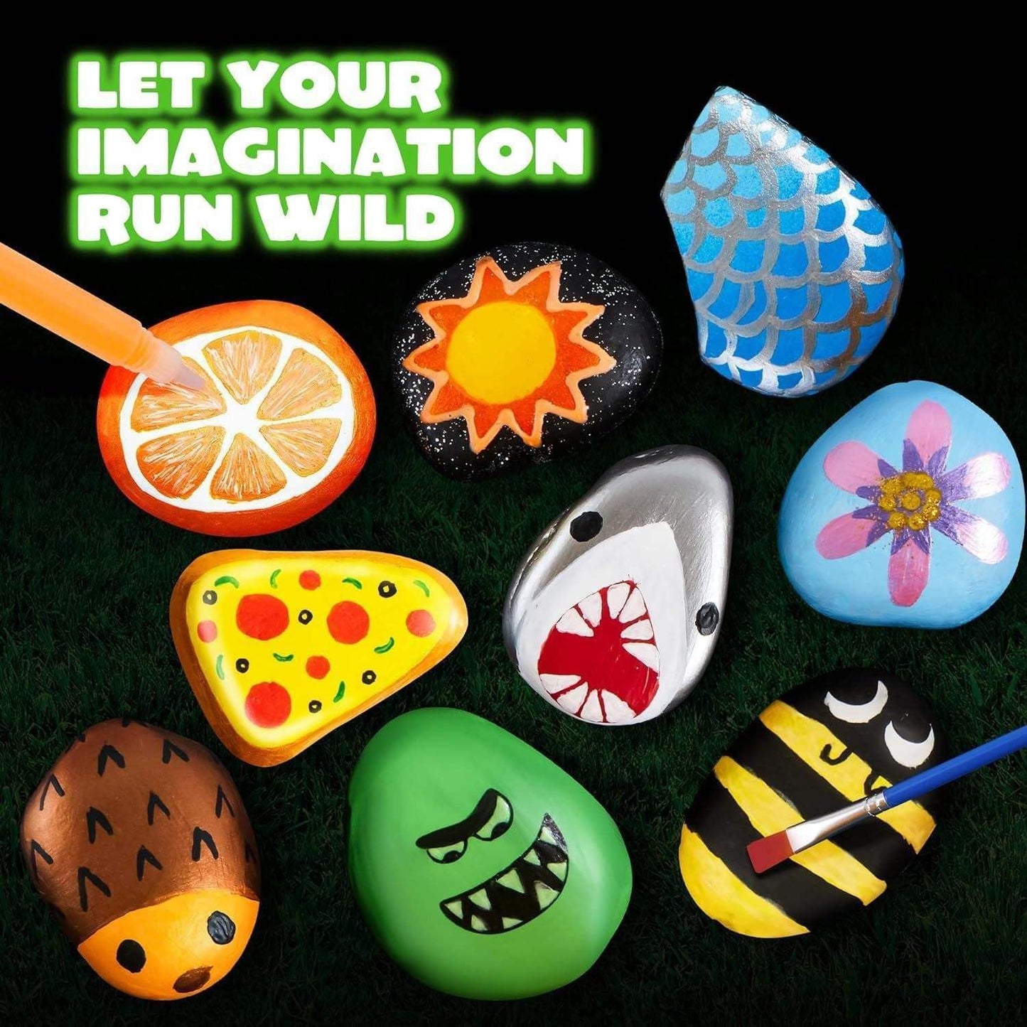 Rock Painting Kit for Kids - Art Activity Toy for Learning