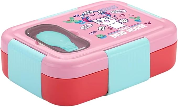 School Lunch Box for Kids Stainless Steel  – 3 Compartment, 600ml