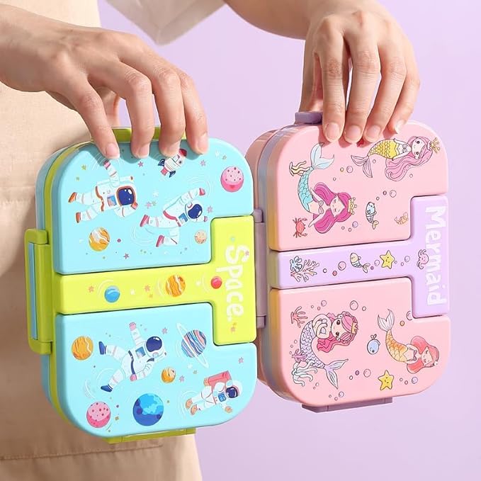 Kids Stainless Steel Lunch Box with 3 Compartments 600ml