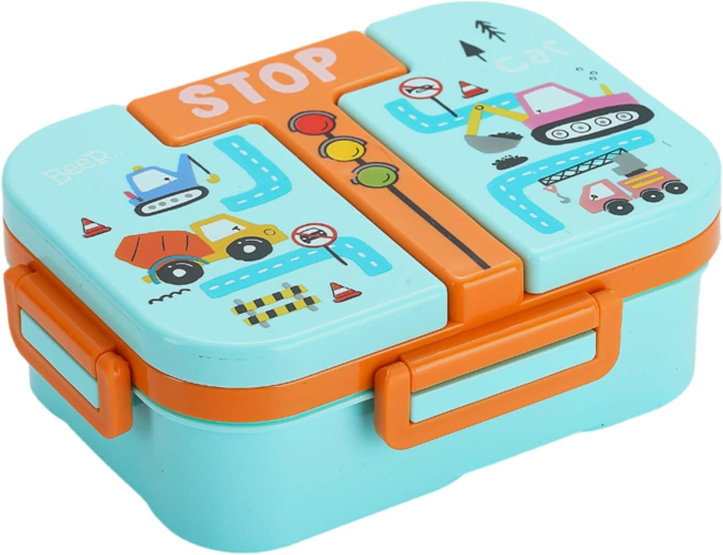 Kids Stainless Steel Lunch Box with 3 Compartments 600ml