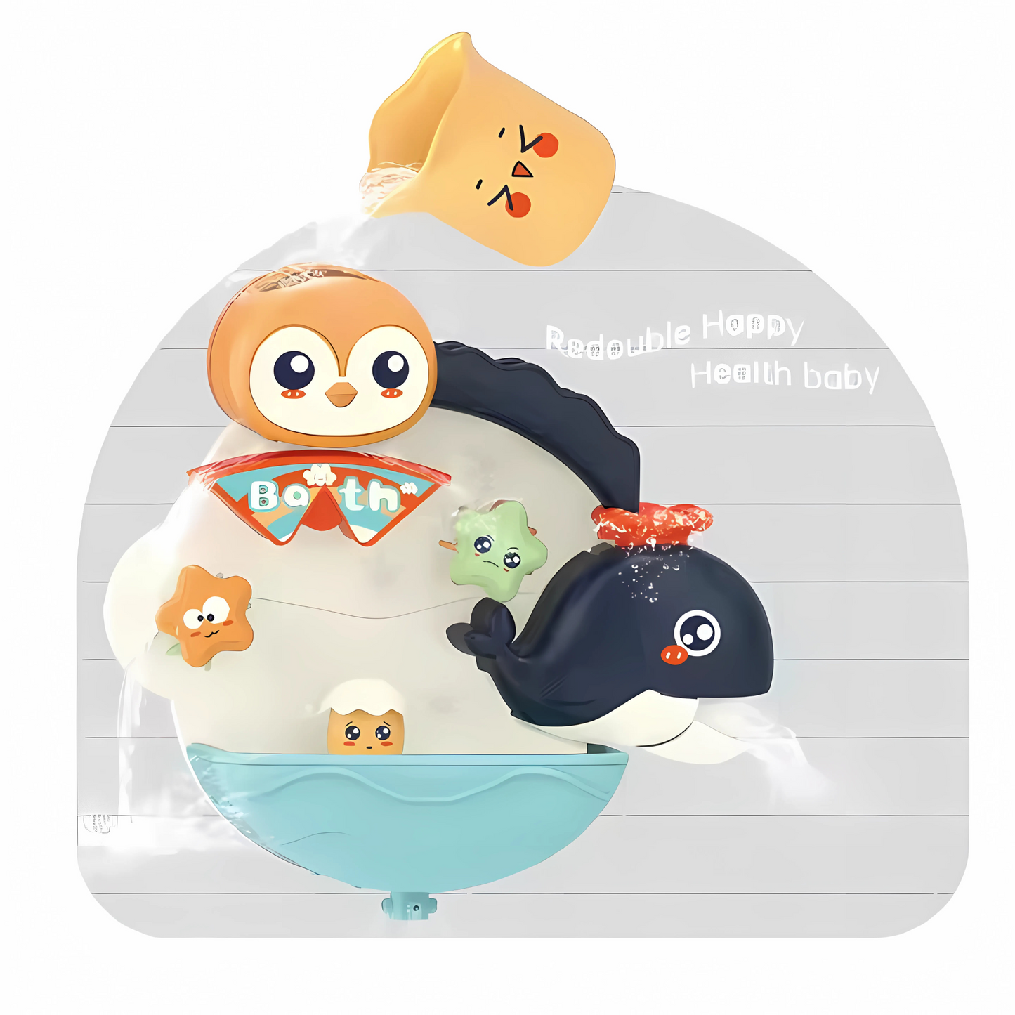 Twisoo Animal Wall Water Bath Shower Toy Set for Toddlers