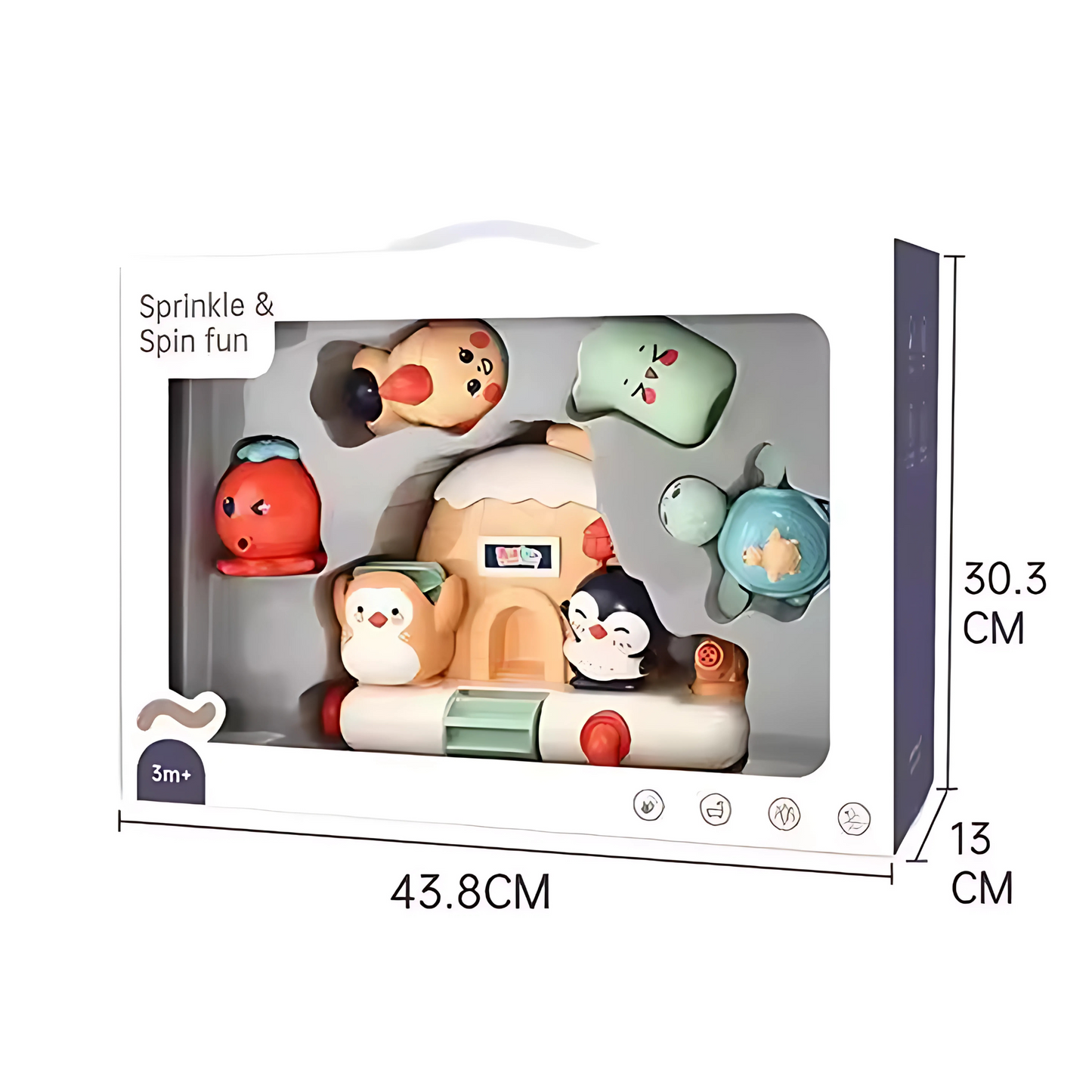 Twisoo Animal Penguin Waterfall Bathtub Toys for Babies