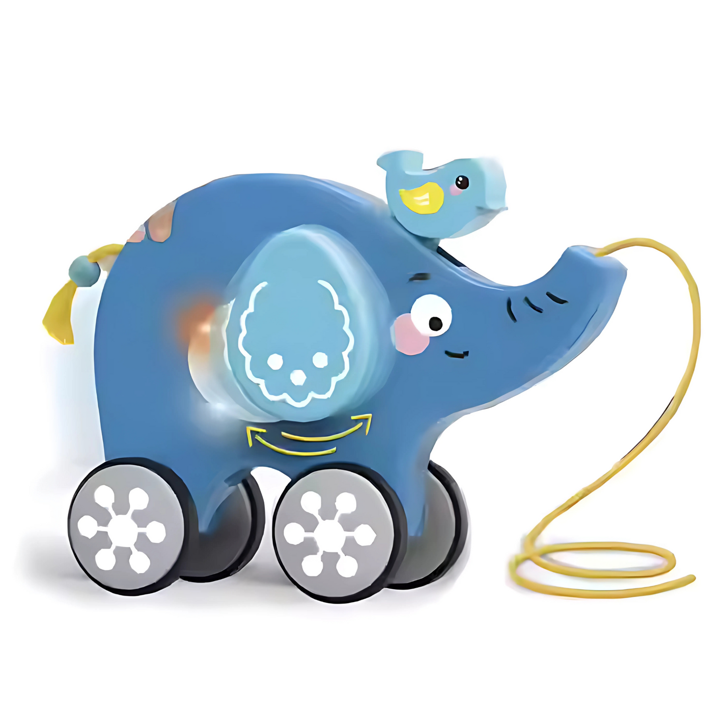 Twisoo Pull String Animal Car Toy – Educational Baby Push &amp; Pull Toy
