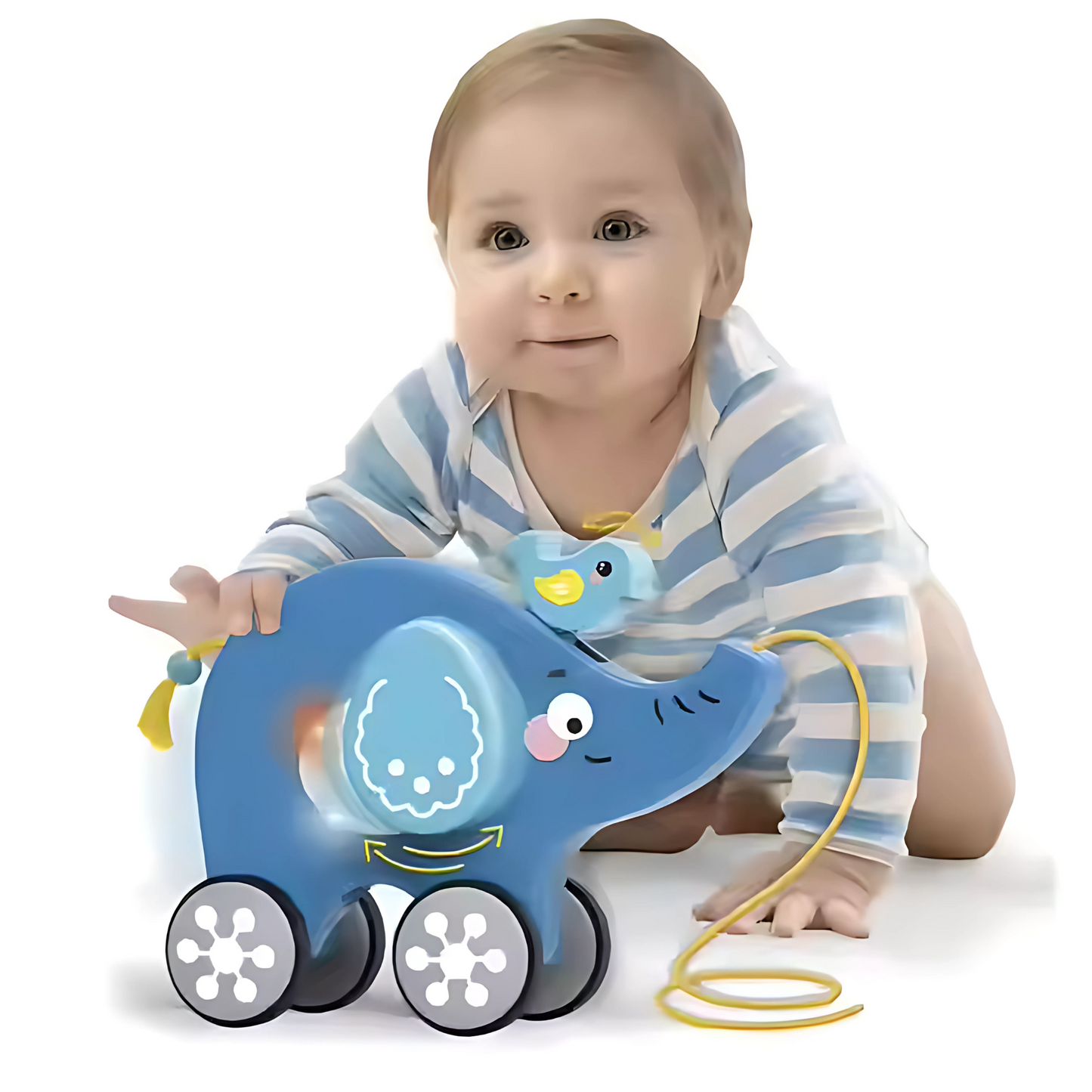 Twisoo Pull String Animal Car Toy – Educational Baby Push &amp; Pull Toy