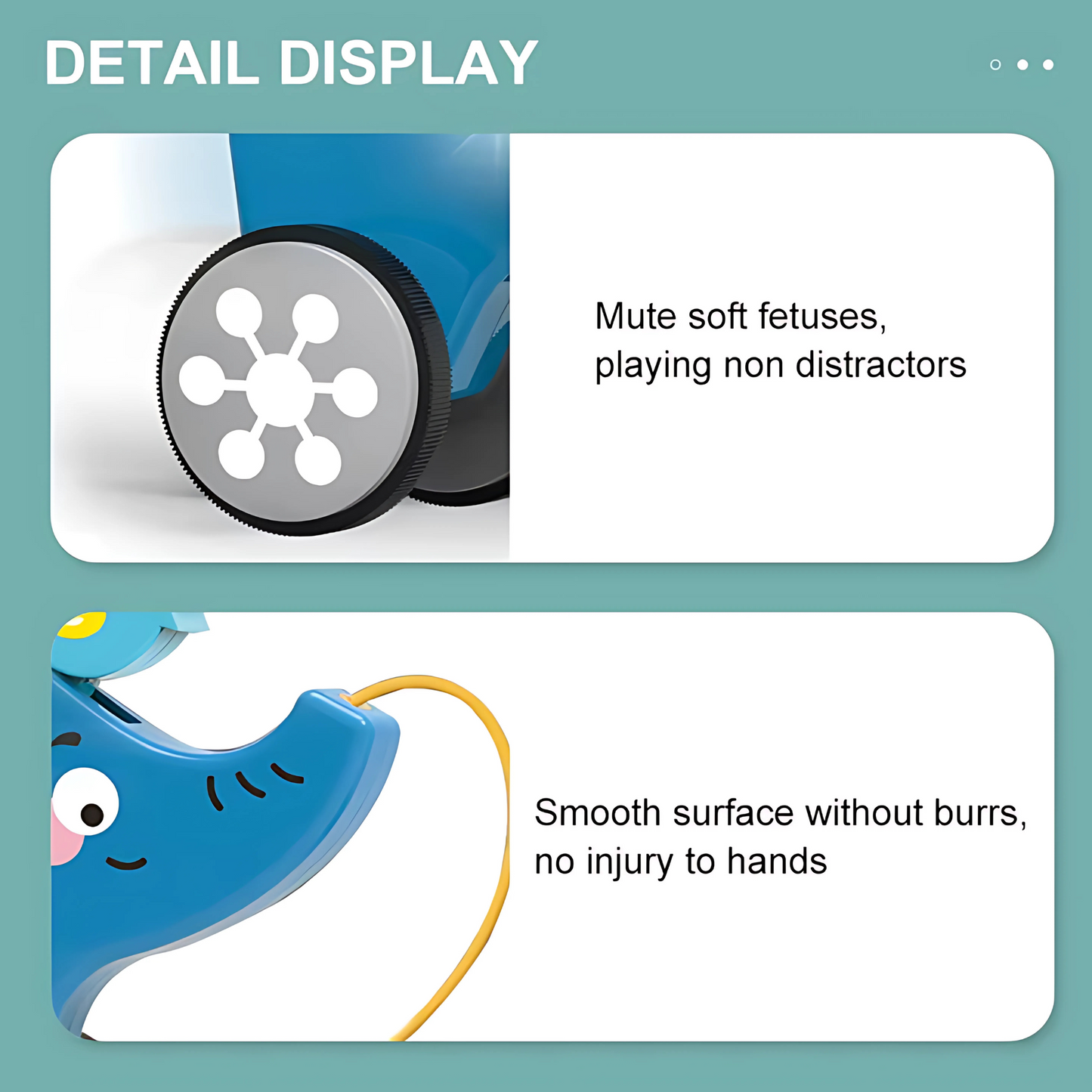 Twisoo Pull String Animal Car Toy – Educational Baby Push &amp; Pull Toy