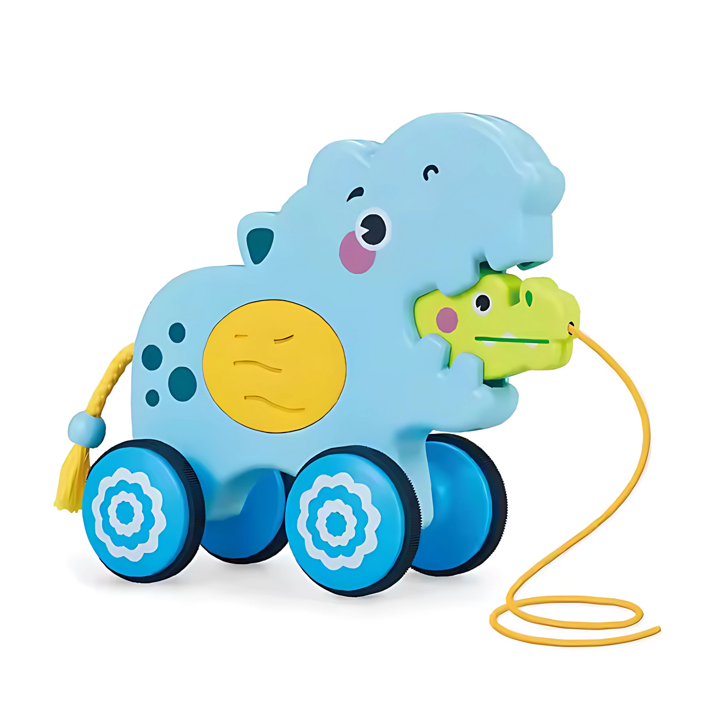 Twisoo Pull String Animal Car Toy – Educational Baby Push &amp; Pull Toy