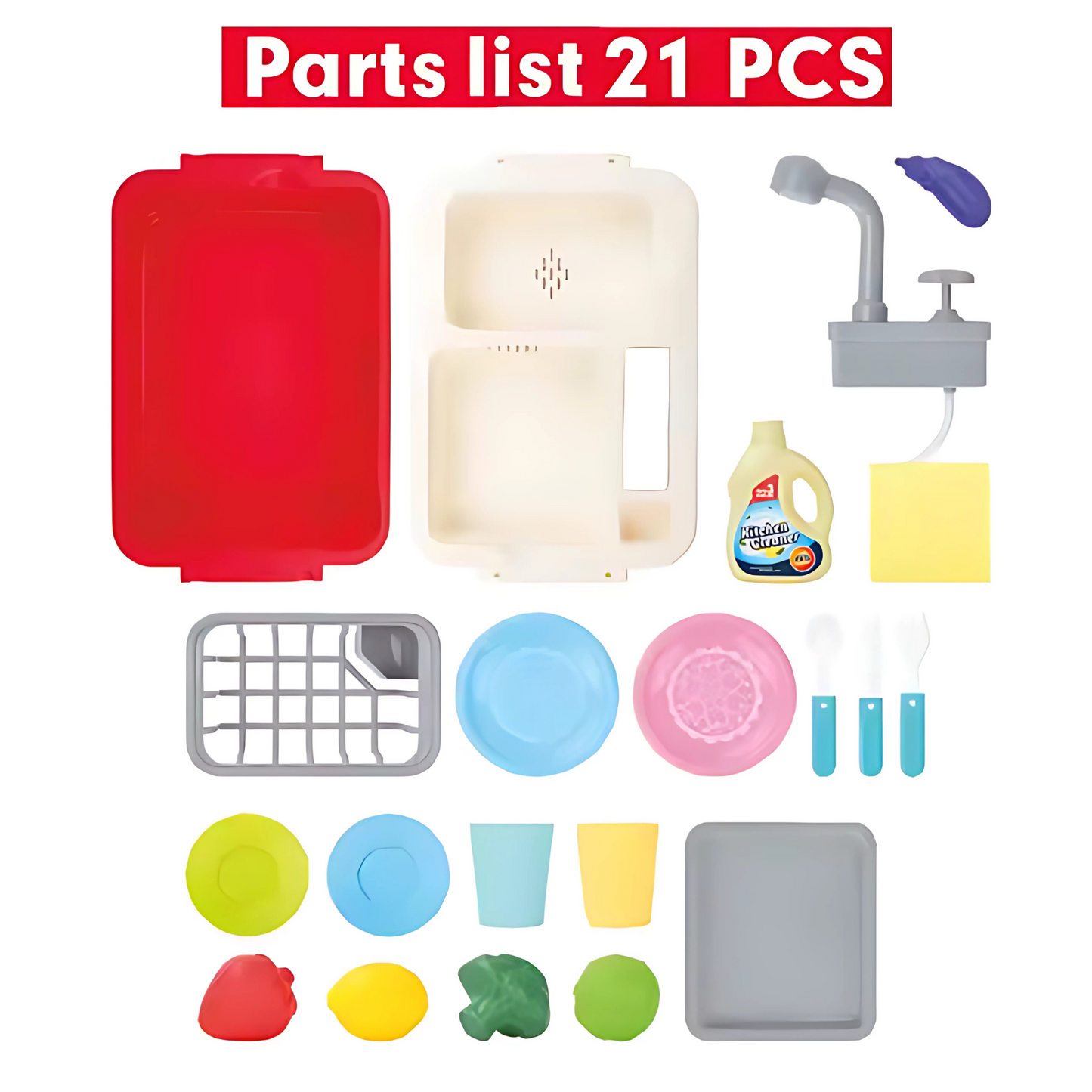 Twisoo Mini Kitchen Sink Toy for Kids