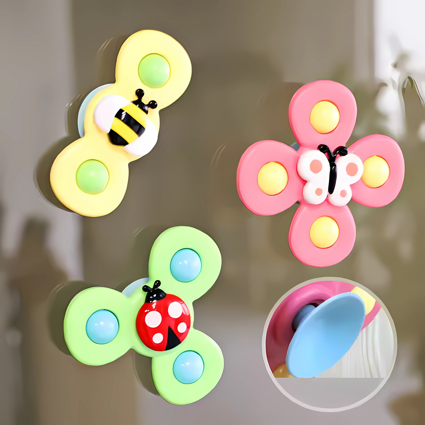 Twisoo Suction Cup Spinning Fun Toys