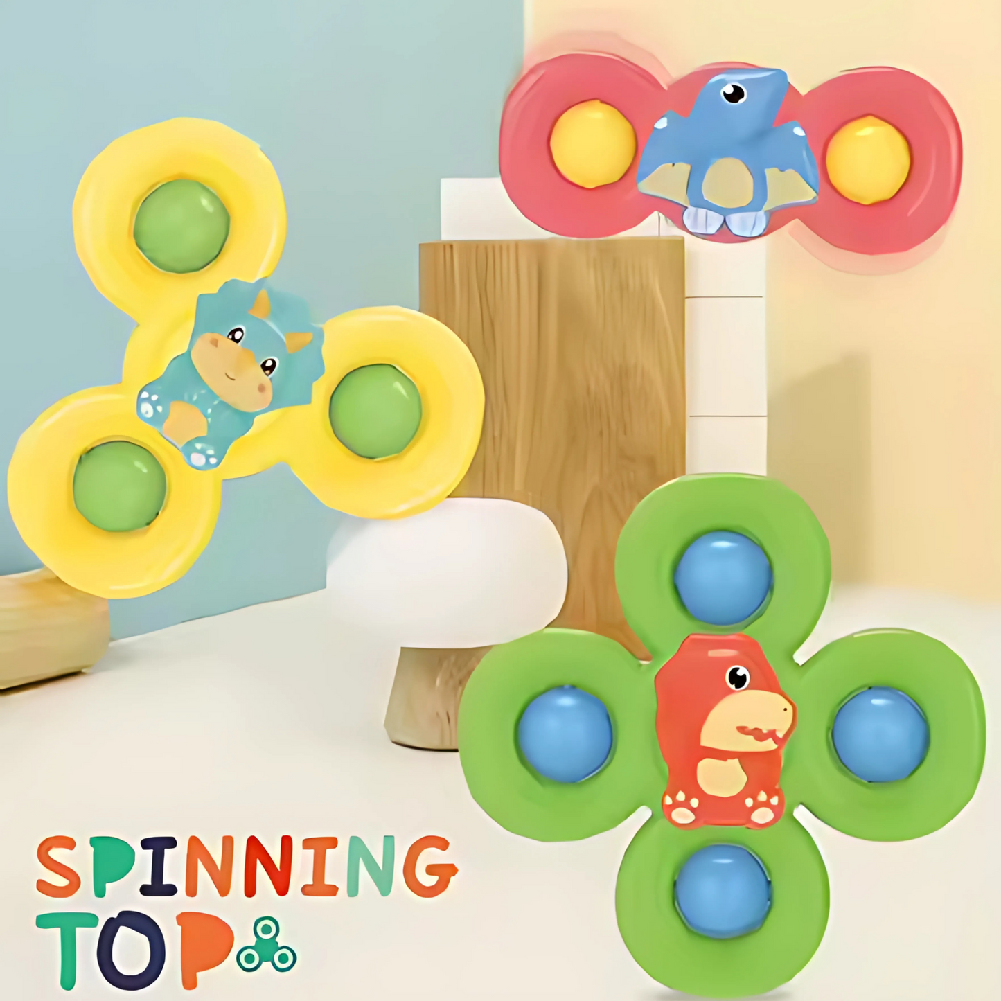 Twisoo Suction Cup Spinning Fun Toys