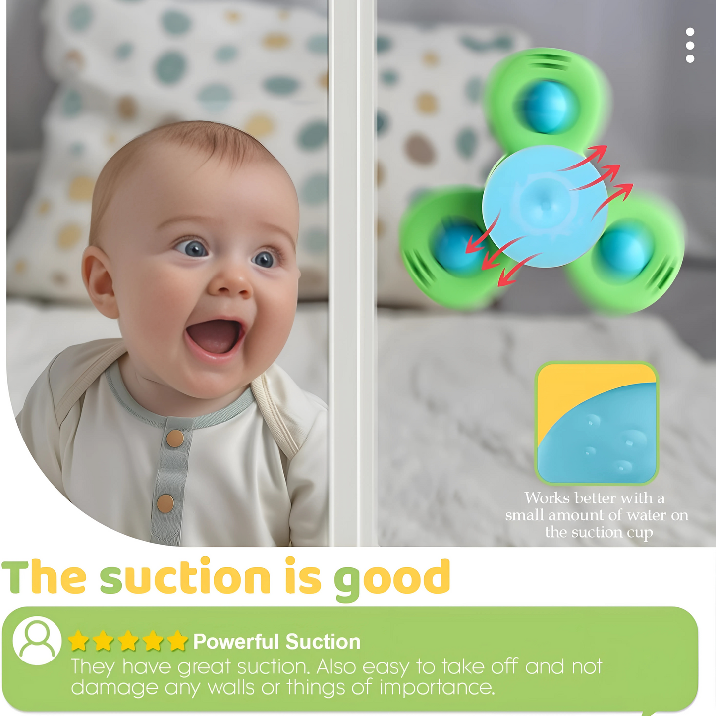 Twisoo Suction Cup Spinning Fun Toys