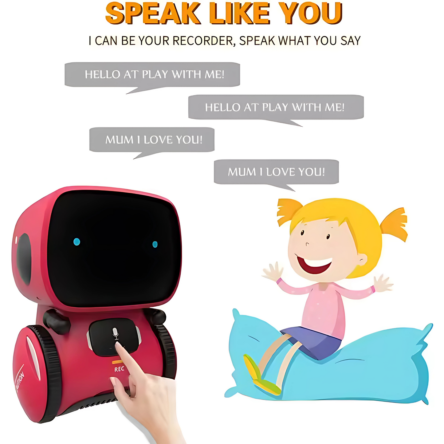 Twisoo Mini Smart Robot Toy for Kids- Ages 3+