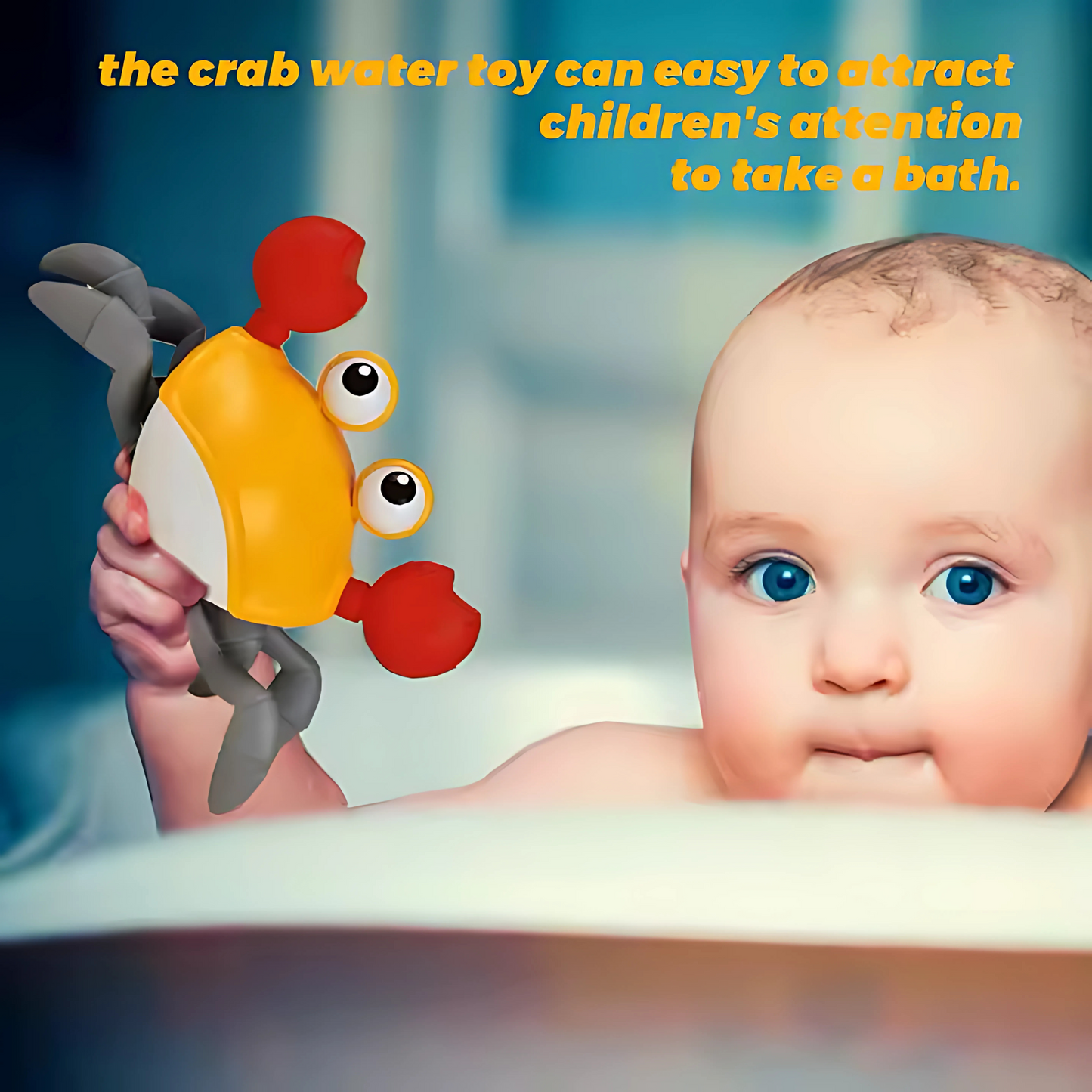 Twisoo Manual Crab Bath Toy for Land & Water