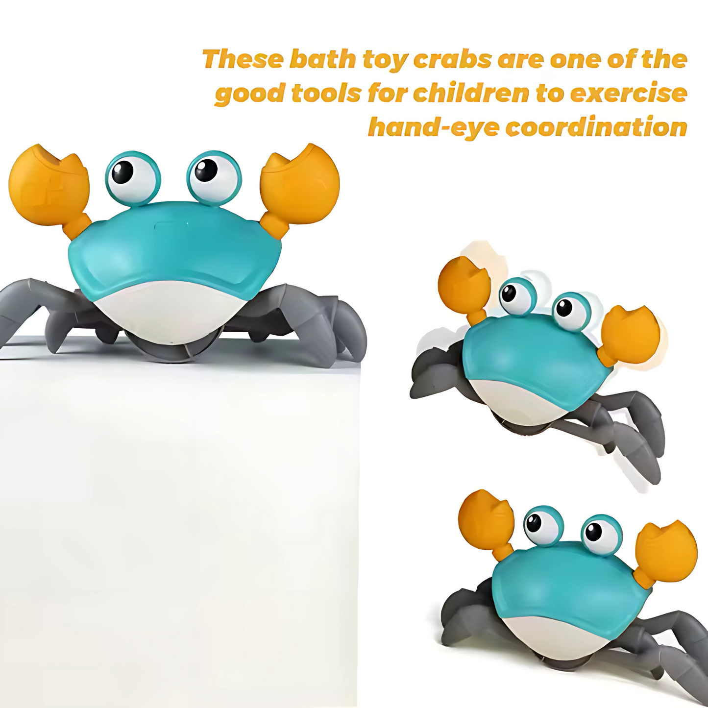 Twisoo Manual Crab Bath Toy for Land & Water