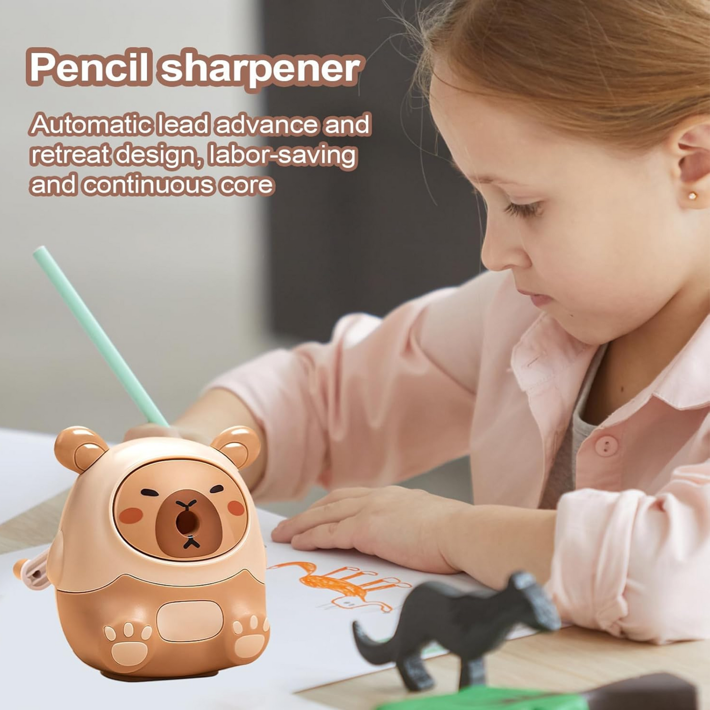 Twisoo Capybara Cute Cartoon Pencil Sharpener