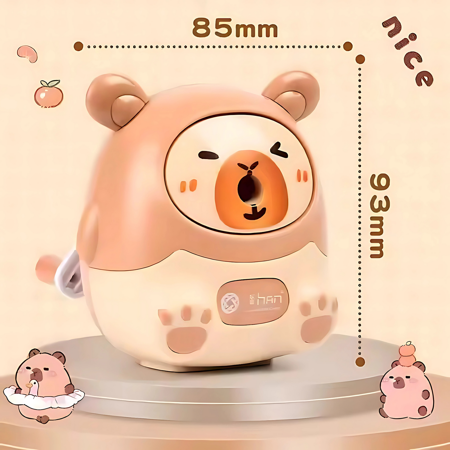 Twisoo Capybara Cute Cartoon Pencil Sharpener