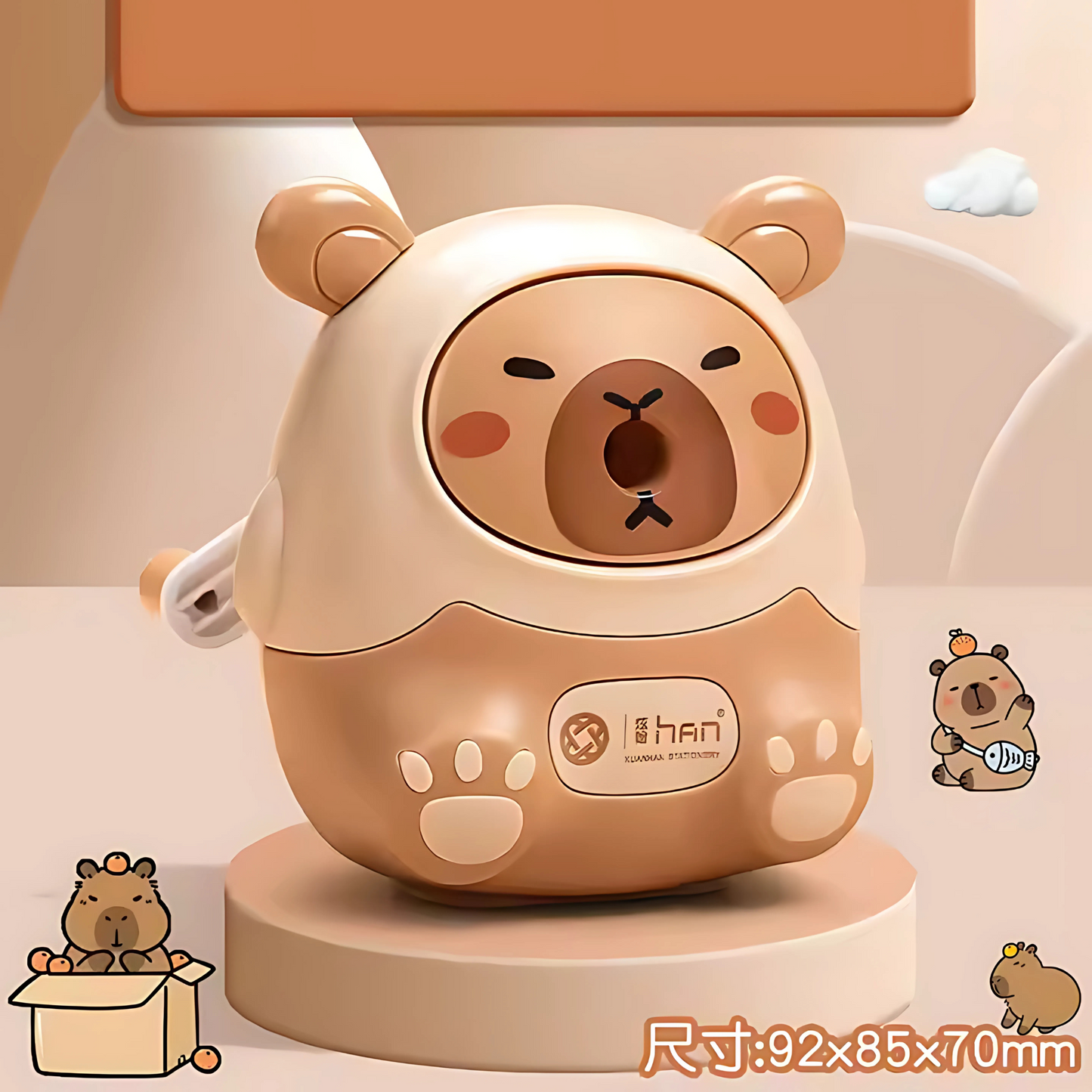 Twisoo Capybara Cute Cartoon Pencil Sharpener