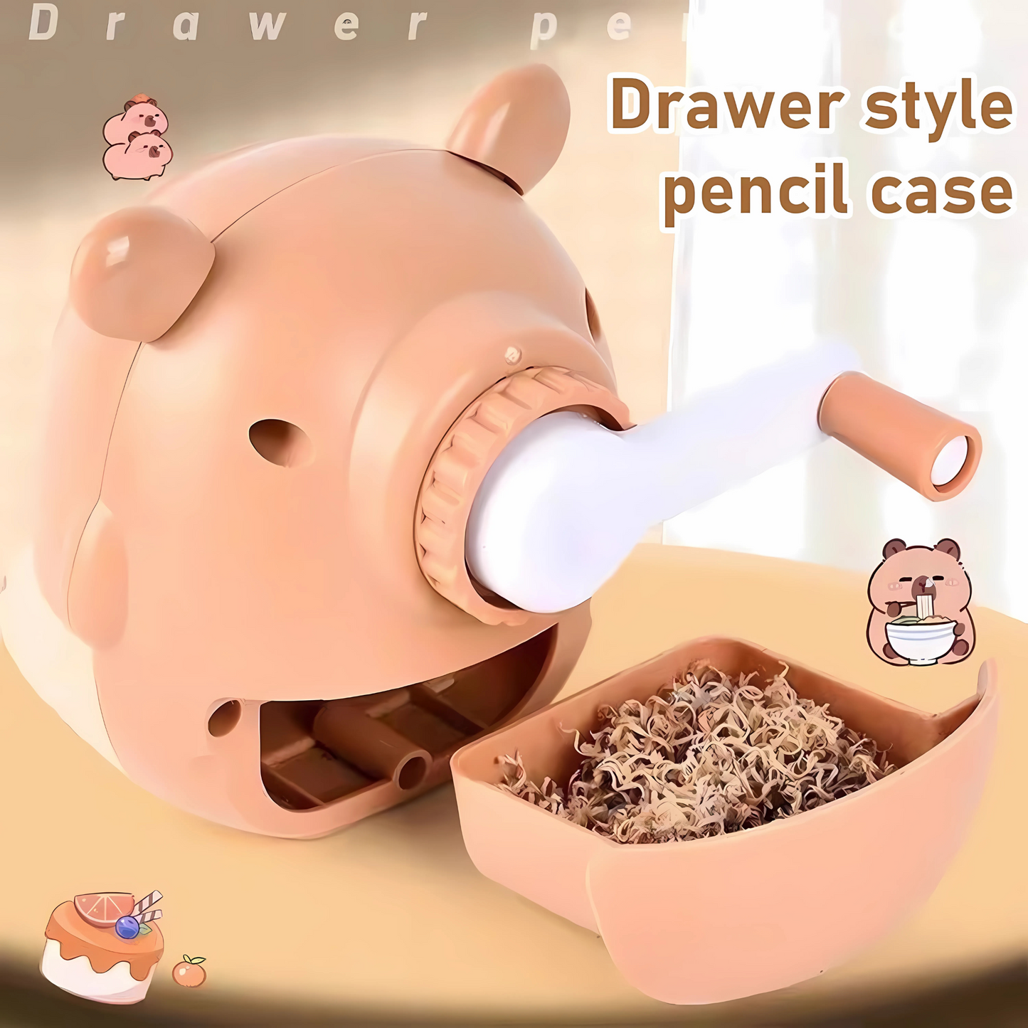 Twisoo Capybara Cute Cartoon Pencil Sharpener