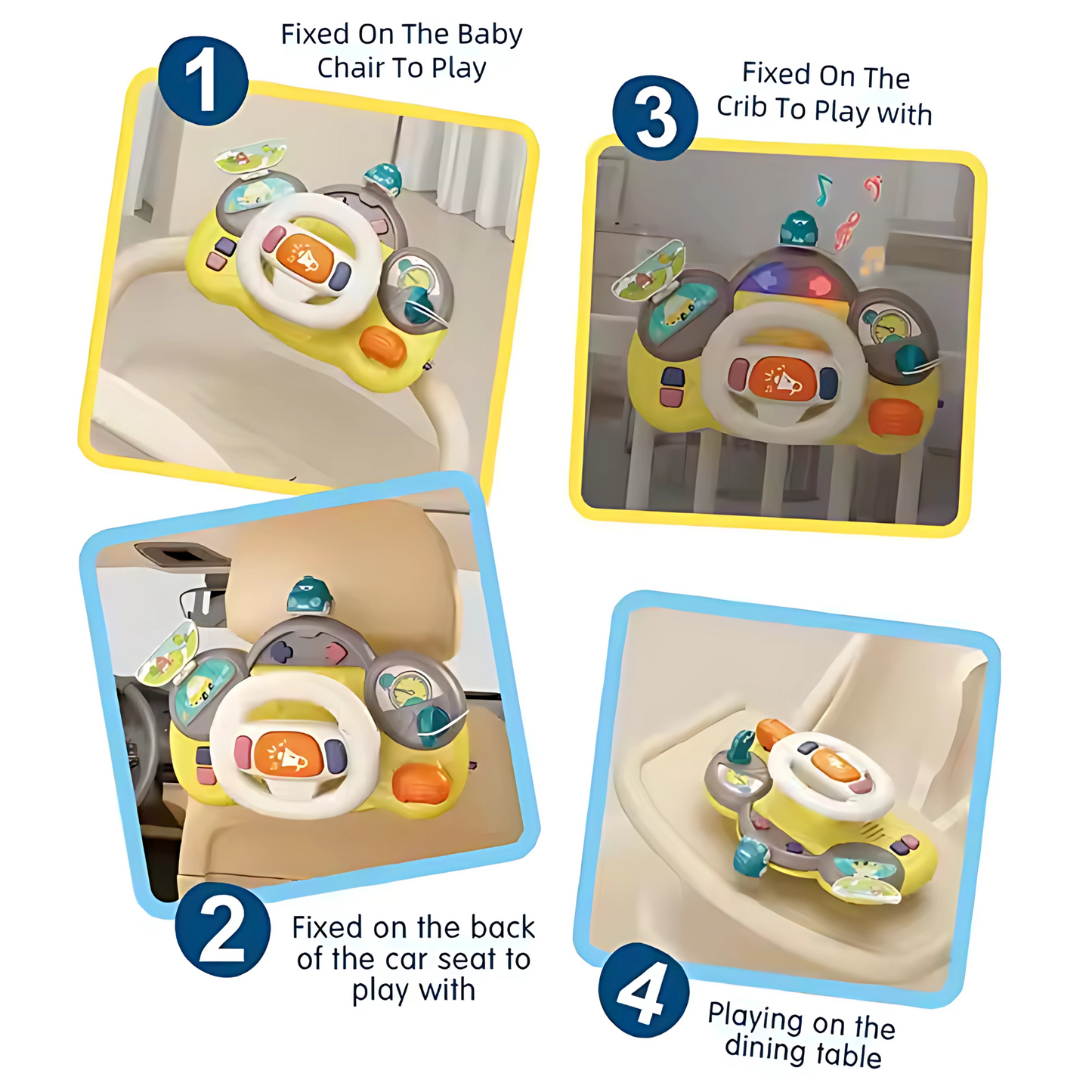 Twisoo Baby Musical Steering Wheel Toy – 6+ Months