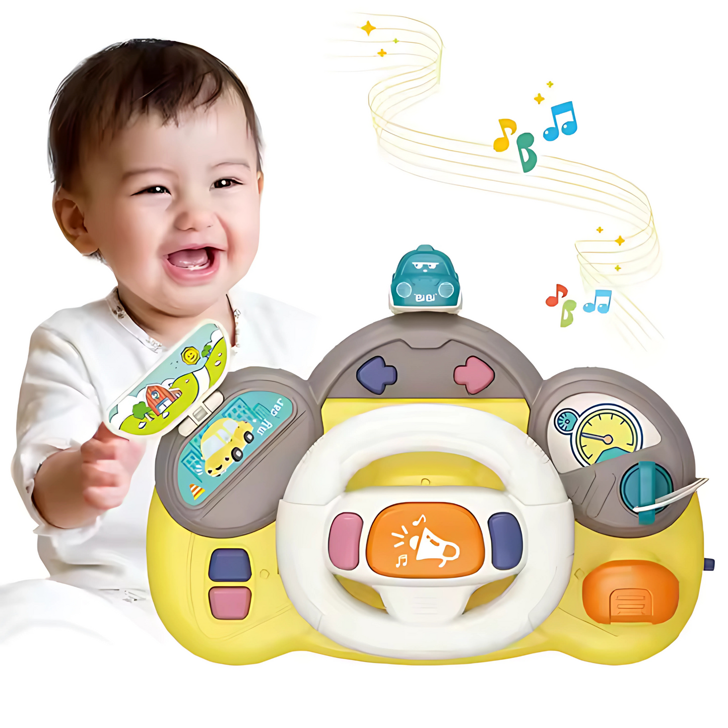 Twisoo Baby Musical Steering Wheel Toy – 6+ Months