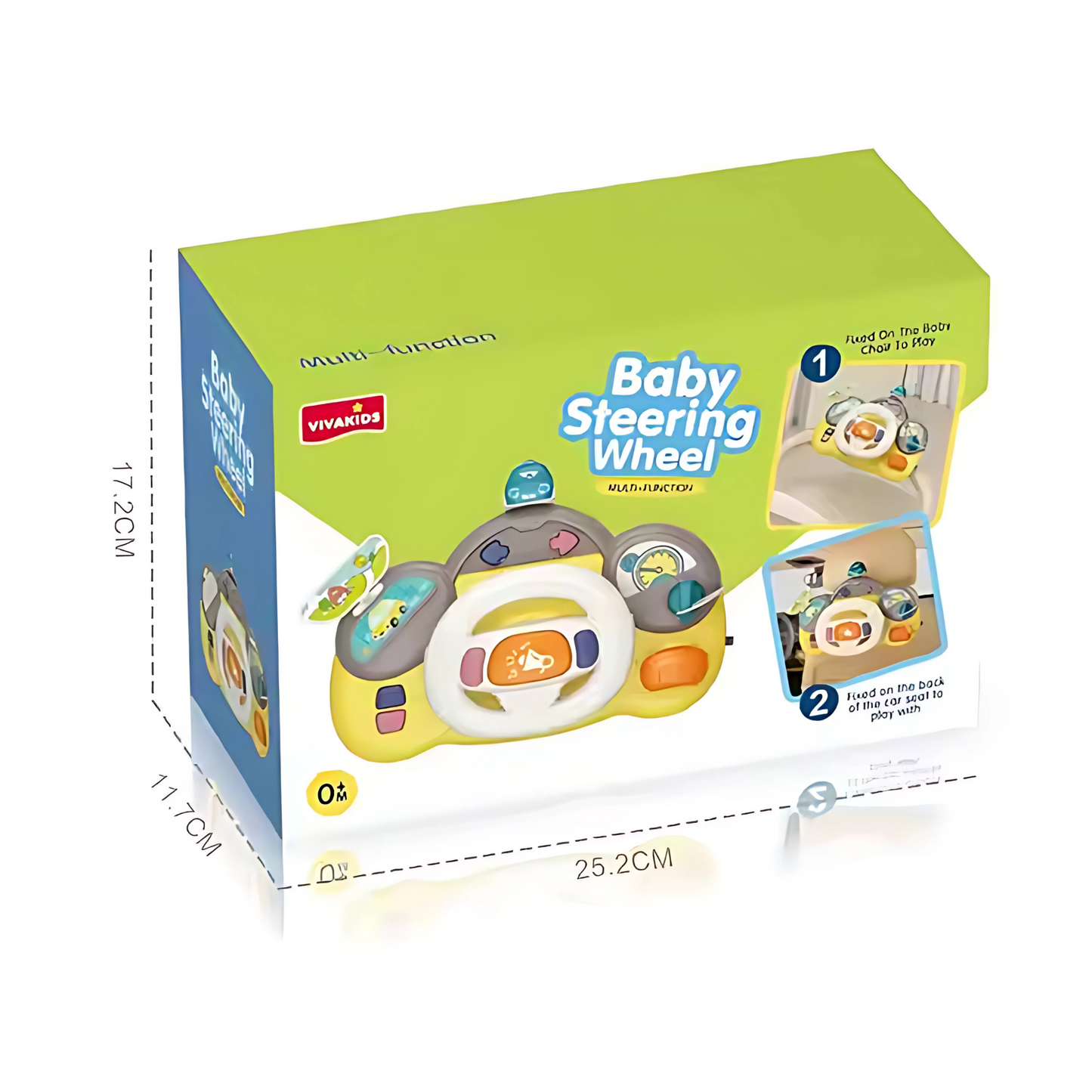Twisoo Baby Musical Steering Wheel Toy – 6+ Months
