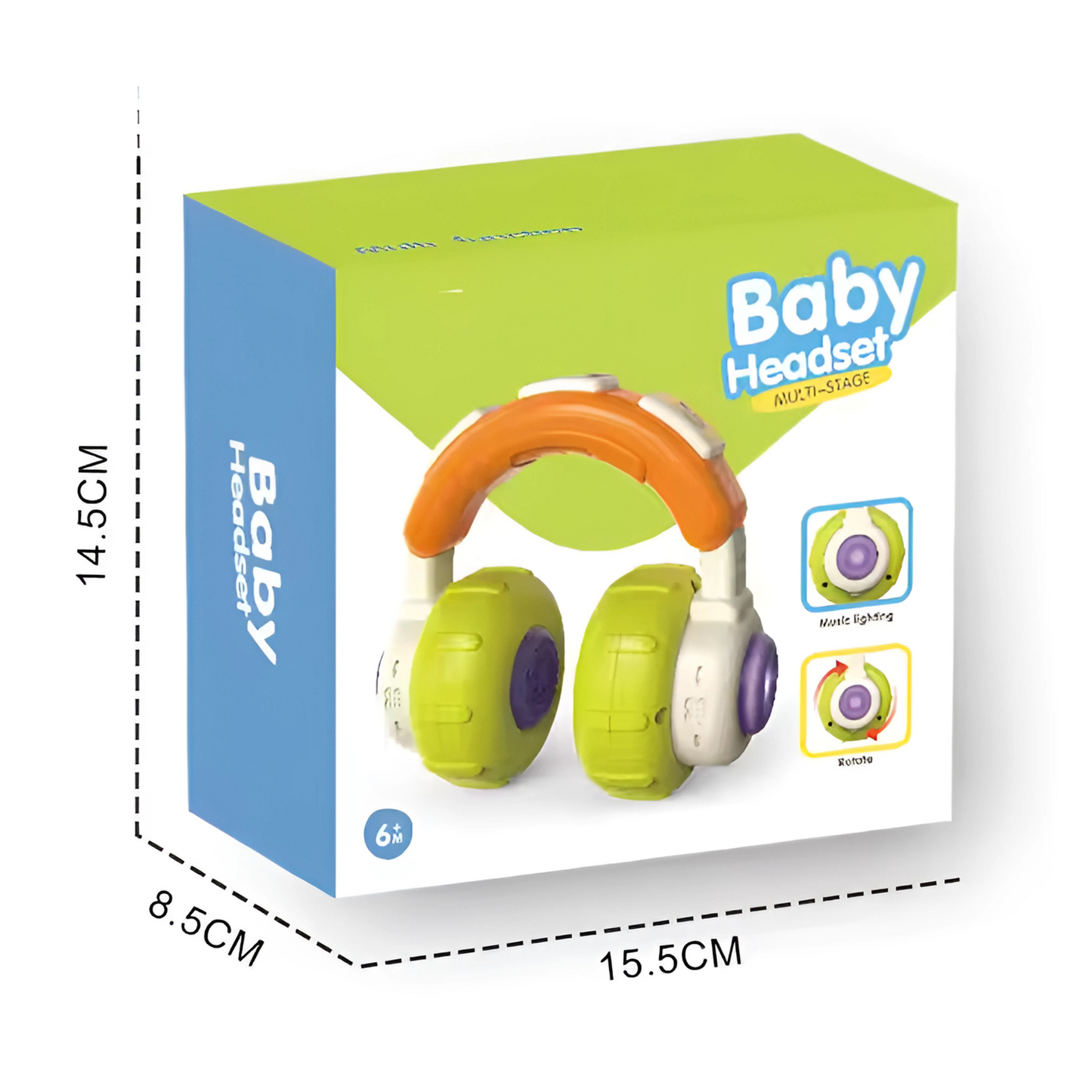 Twisoo Baby Musical Headphones Toy for Infants & Toddlers