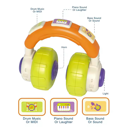 Twisoo Baby Musical Headphones Toy for Infants & Toddlers