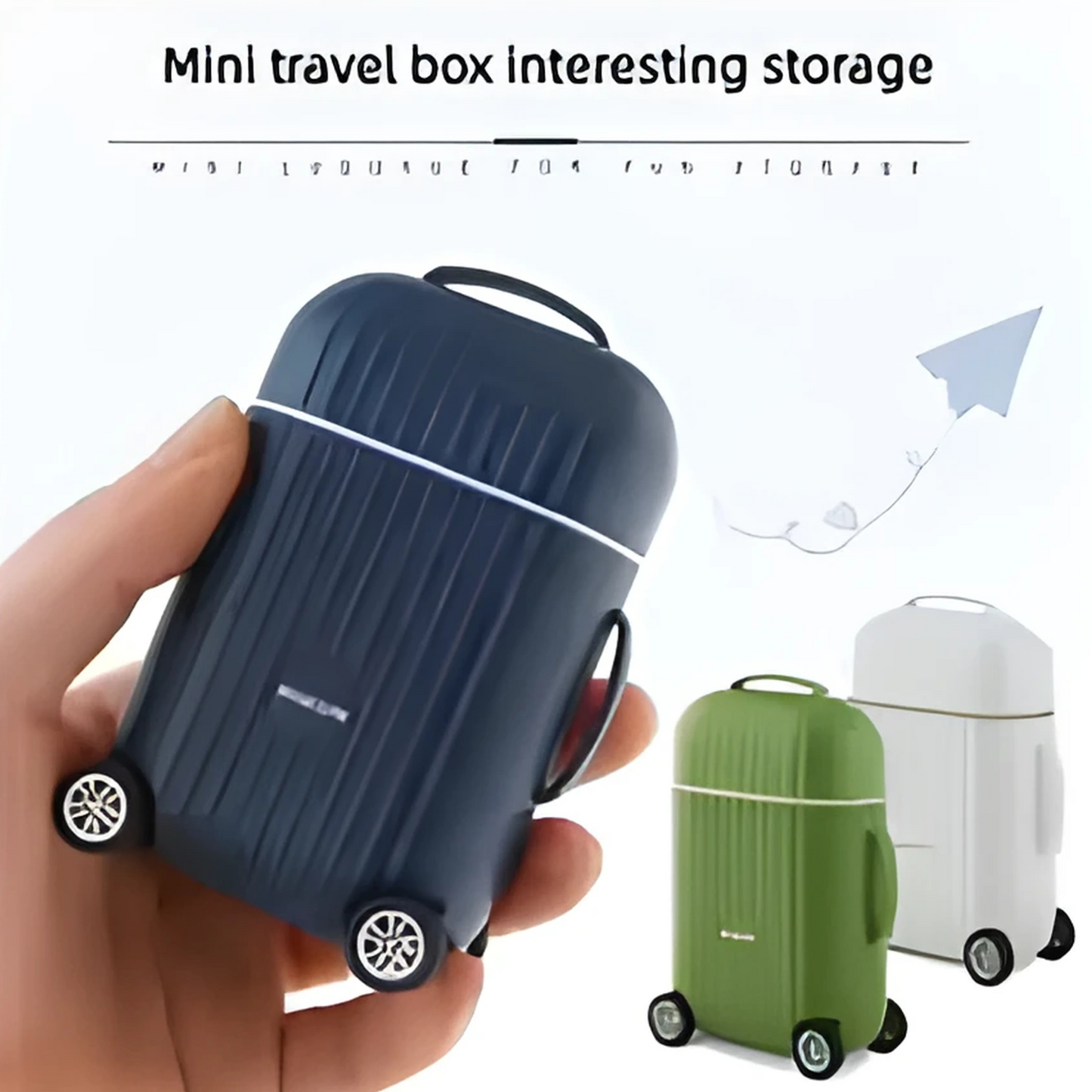 8-Piece Nail Clipper Set with Mini 4-Wheel Travel Trolley