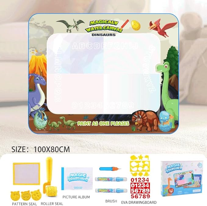 Educational Water Doodle Mat Painting Set for Kids