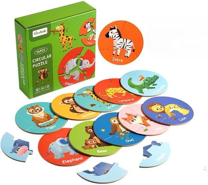 Children Educational Wooden Puzzle Toy 36-Piece (Forest & Ocean)