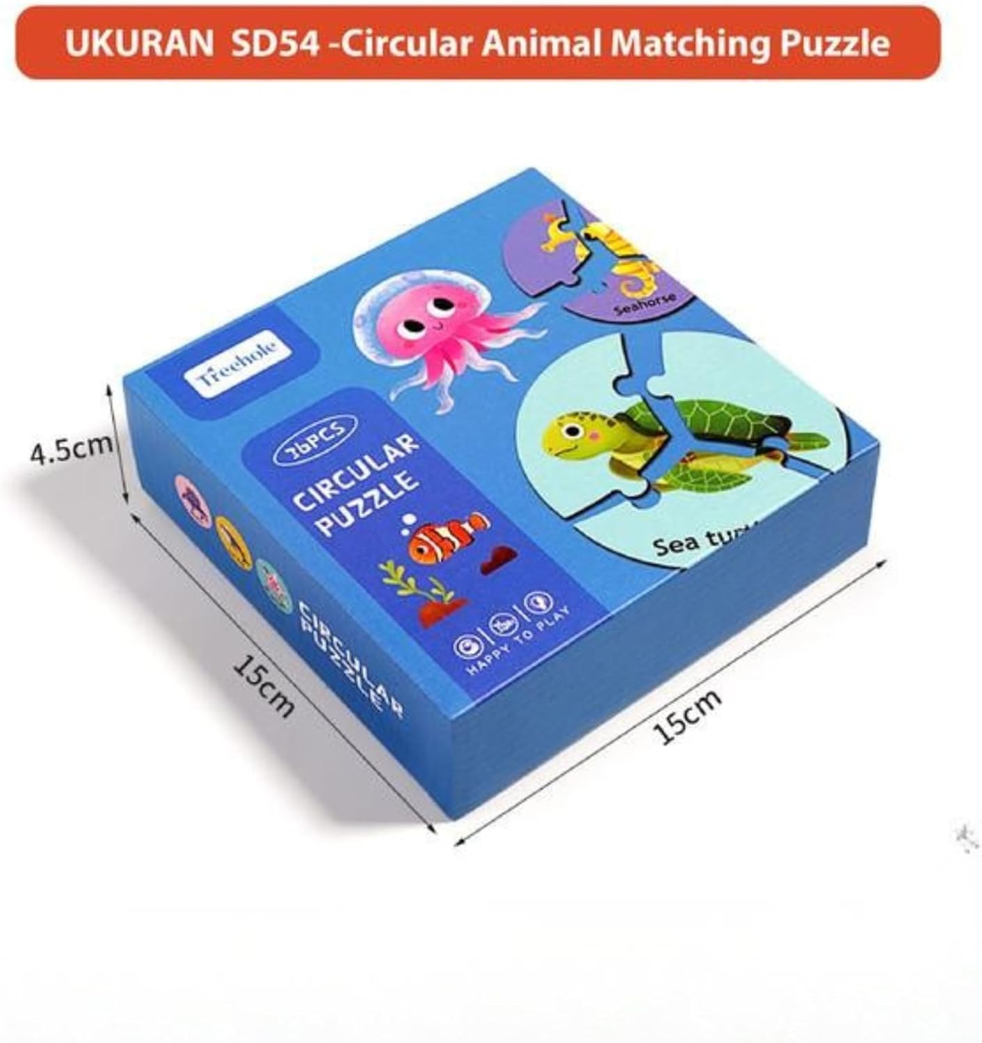 Children Educational Wooden Puzzle Toy 36-Piece (Forest & Ocean)