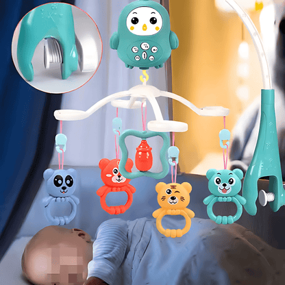 Baby Crib Mobile with Music & Remote – 360° Rotating(Hanging Rattle Toy) - Twisoo