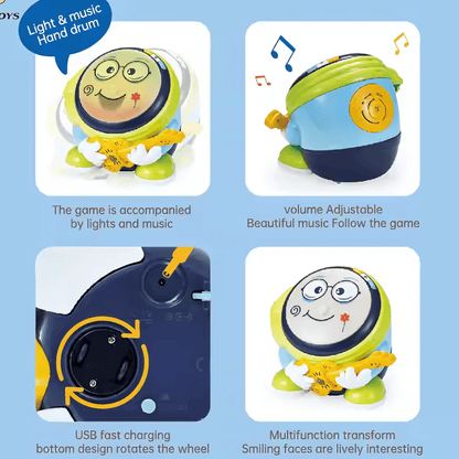 Baby DJ Hand Drum Toy – Talking and Dancing - Twisoo
