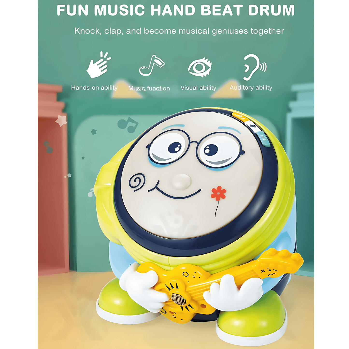 Baby DJ Hand Drum Toy – Talking and Dancing - Twisoo