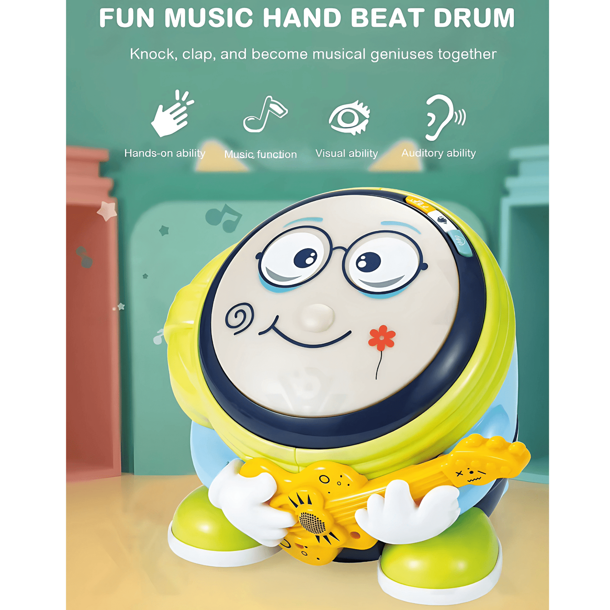 Baby DJ Hand Drum Toy – Talking and Dancing - Twisoo