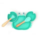 Baby Silicon Food Plate - Cute Crab Design - Twisoo