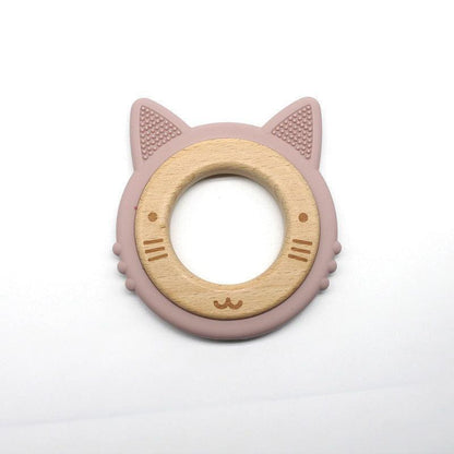 Baby Teether - Cat Design (Wooden) - Twisoo