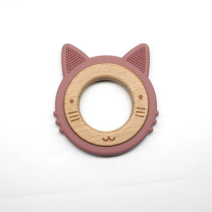 Baby Teether - Cat Design (Wooden) - Twisoo