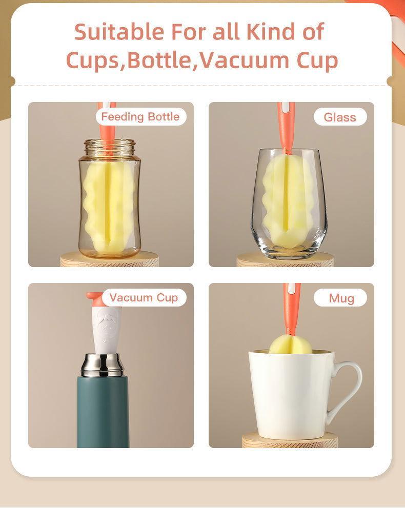 BBET 3Pcs Silicone Baby Nipple Bottle Cleaner Set - Twisoo