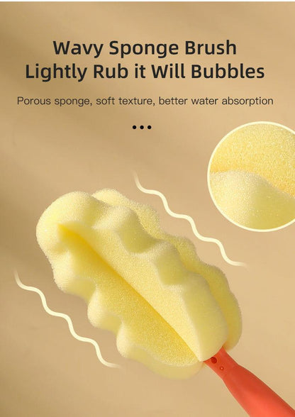 BBET 3Pcs Silicone Baby Nipple Bottle Cleaner Set - Twisoo