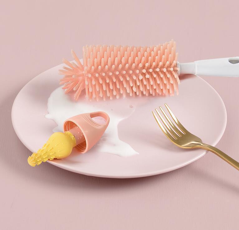 BBET 3Pcs Silicone Baby Nipple Bottle Cleaner Set - Twisoo