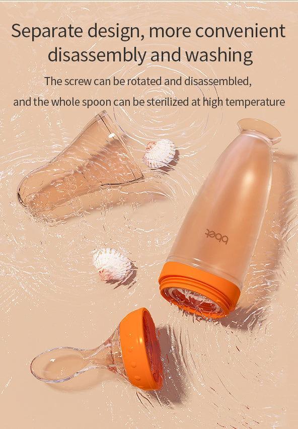 BBET Baby Silicone Feeding Bottle - BPA - Free (Squeeze Type) - Twisoo