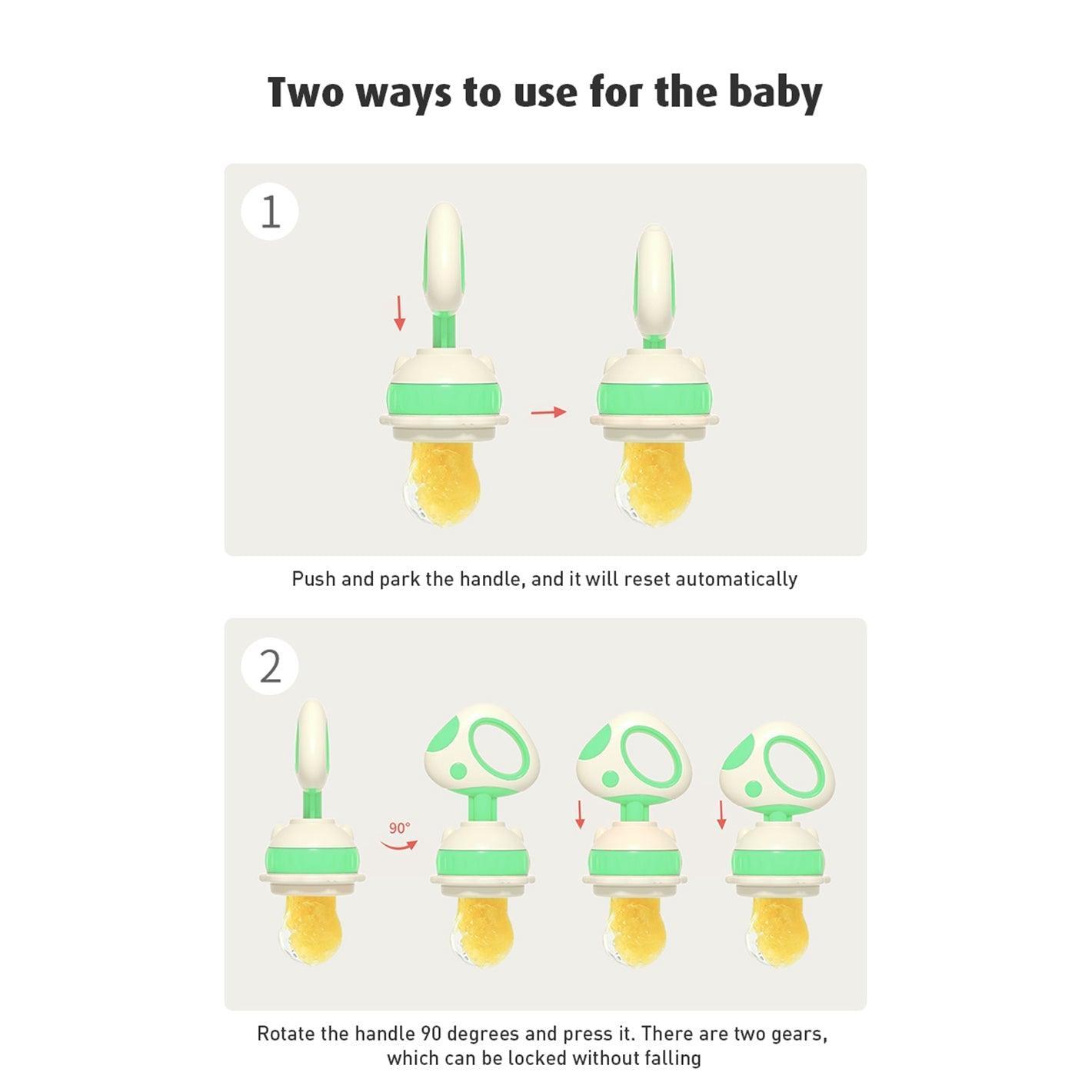 BBET Baby Silicone Fruit Feeder with Base Holder - BPA - Free - Twisoo