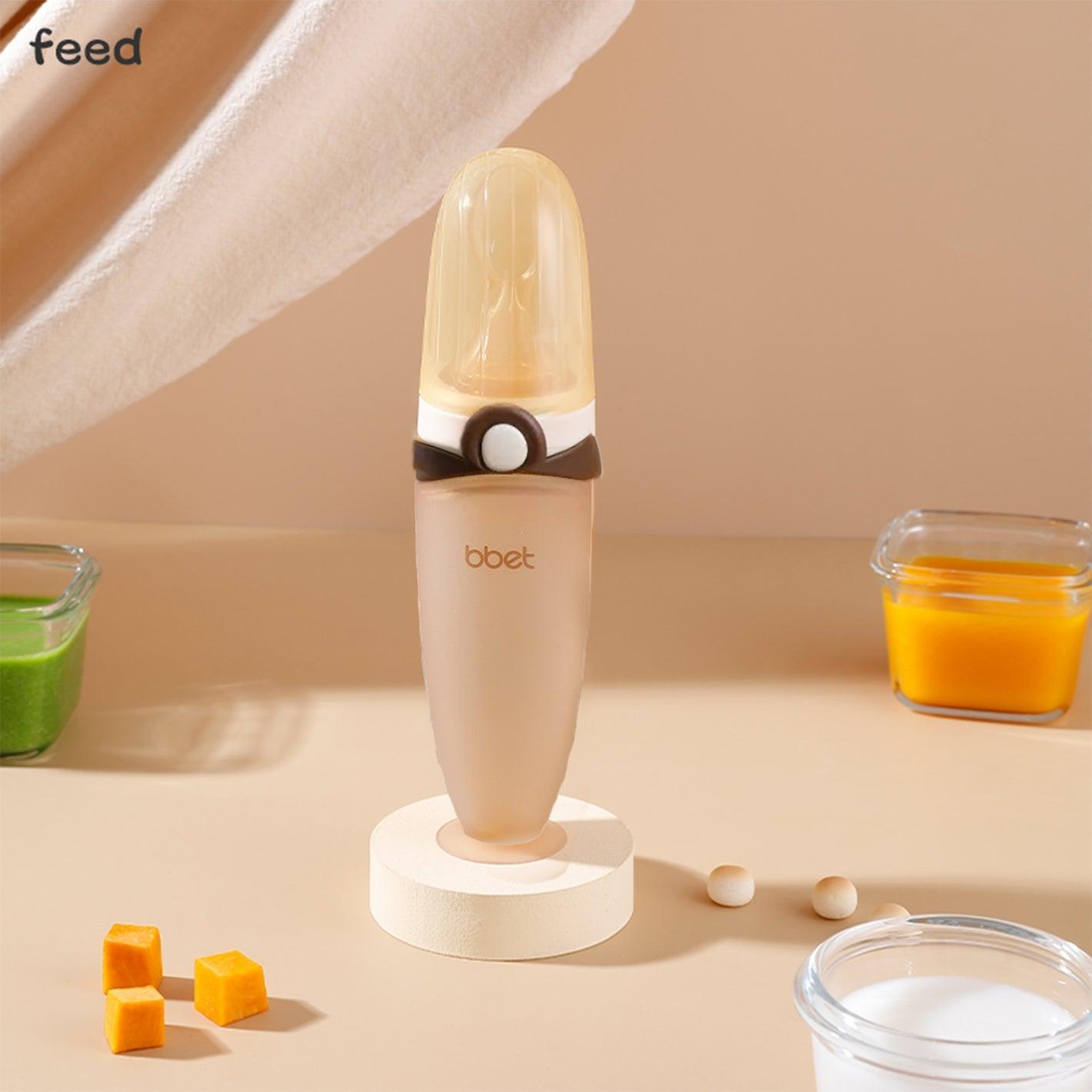 BBET Baby Silicone Spoon Feeding Feeder - BPA - Free (Squeeze Type) - Twisoo