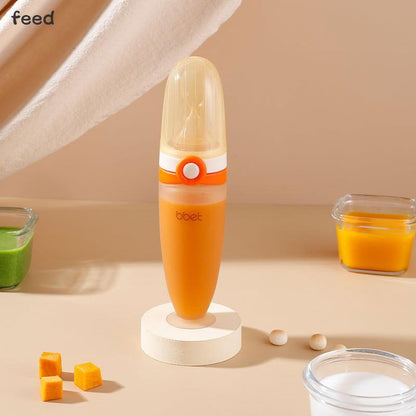 BBET Baby Silicone Spoon Feeding Feeder - BPA - Free (Squeeze Type) - Twisoo