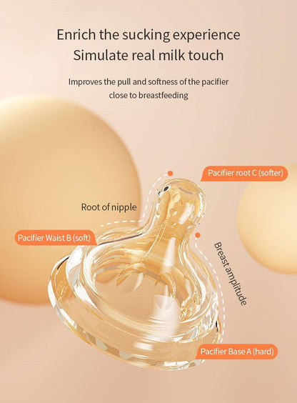 BBET Newborn Wide Neck Baby Feeding Bottle - BPA - Free, 90ML - Twisoo