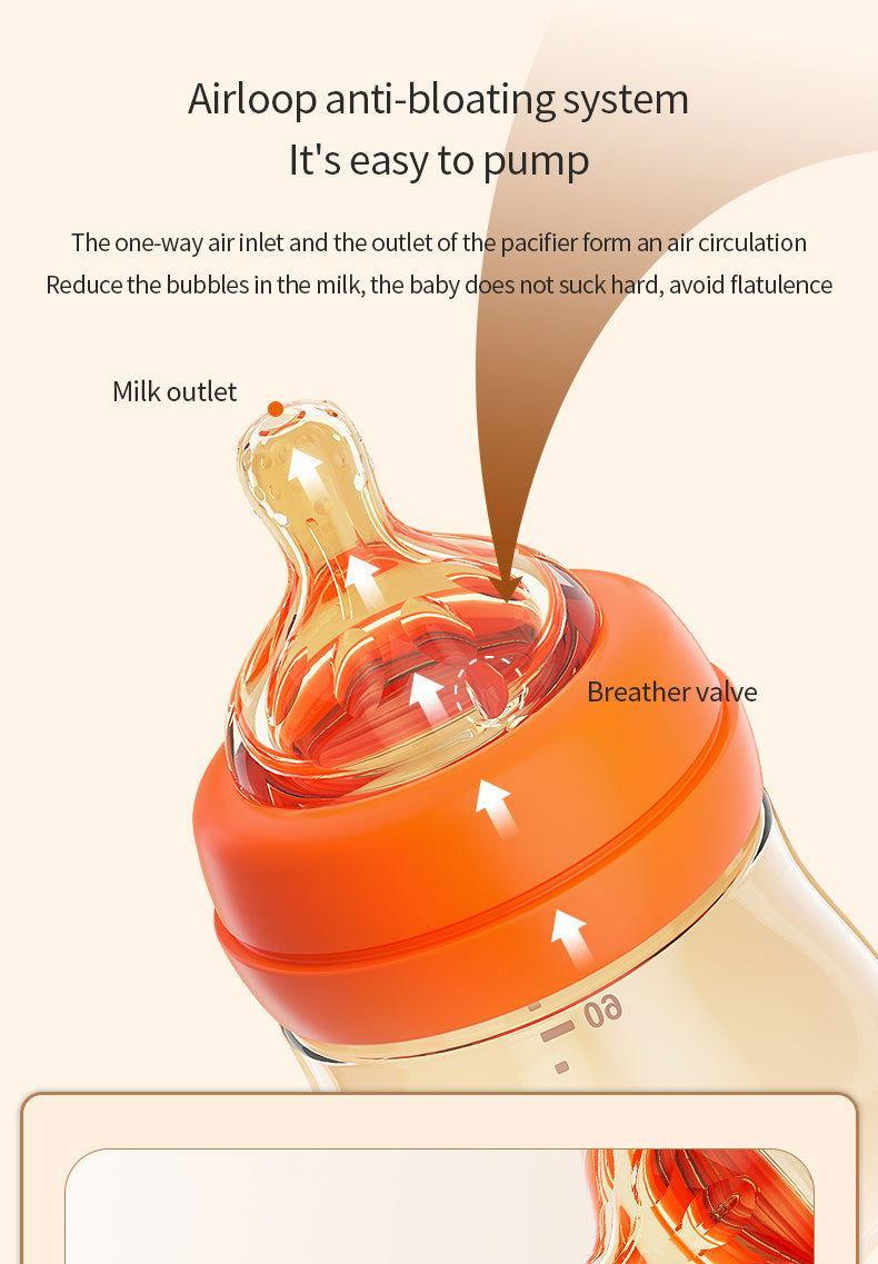 BBET Newborn Wide Neck Baby Feeding Bottle - BPA - Free, 90ML - Twisoo