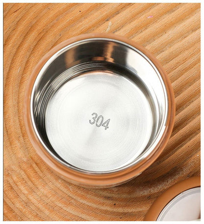 Bear Vacuum Food Jar - Stainless Steel with Spoon (450ml) - Twisoo